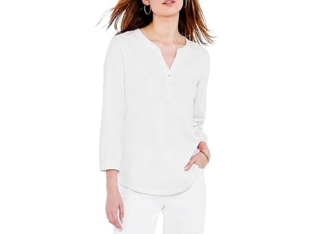 (取寄) ニックゾー レディース ブレスレット スリーブ ヘンリー NIC+ZOE women Bracelet Sleeve Henley Paper White