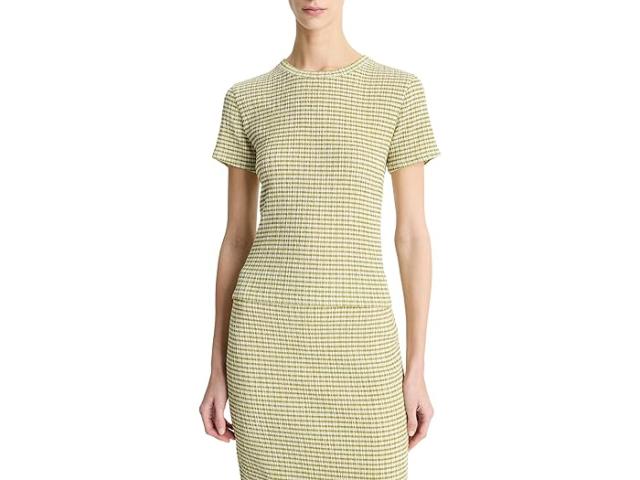 (取寄) ヴィンス レディース ショート スリーブ クルー Vince women Short Sleeve Crew Herbaria Combo