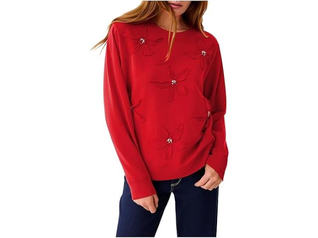 (取寄) リリー ピュリッツァー レディース バラッド ロング スリーブ スウェットシャツ Lilly Pulitzer women Ballad Long Sleeve Sweatshirt Cranberry Red
