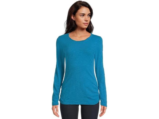 (取寄) モッドオードック レディース ロング スリーブ ツイステッド スクープ ネック ティー Mod-o-doc women Long Sleeve Twisted Scoop Neck Tee Calypso Blue