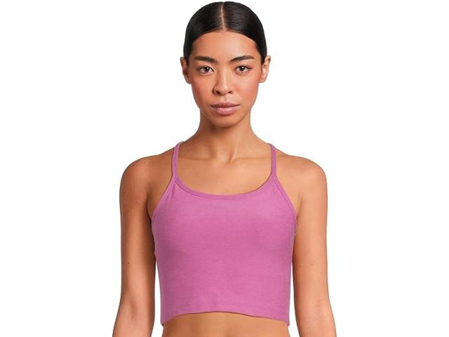(取寄) ビヨンドヨガ レディース スペースダイ スリム レイサーバック クロップド タンク Beyond Yoga women Spacedye Slim Racerback Cropped Tank Sunset Violet Heather