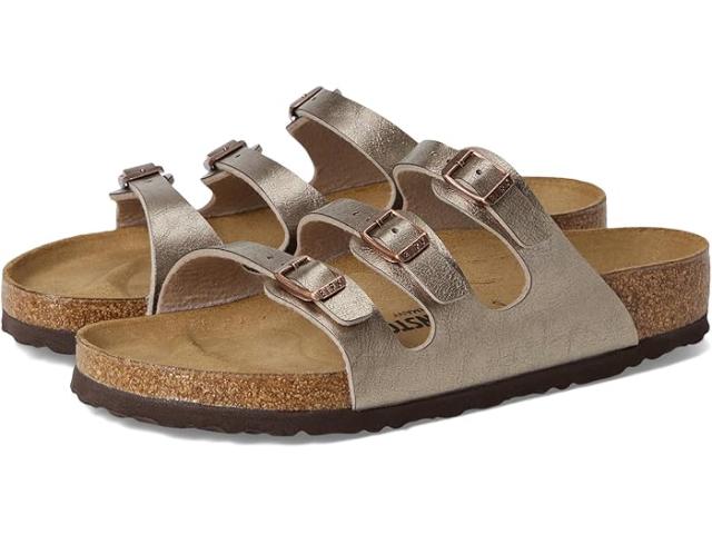 (取寄) ビルケンシュトック レディース フロリダ ビルコ-フロー - グレースフル Birkenstock women Florida Birko-Flor - Graceful Taupe