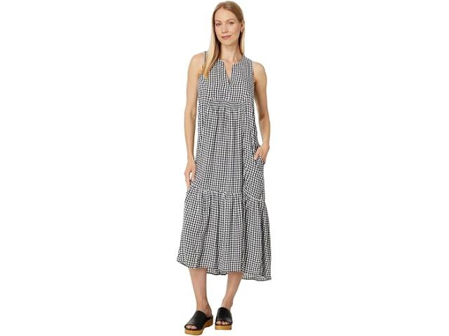 (取寄) ニックゾー レディース ドレイピー ギンガム ドレス NIC+ZOE women Drapey Gingham Dress Black Multiの通販は