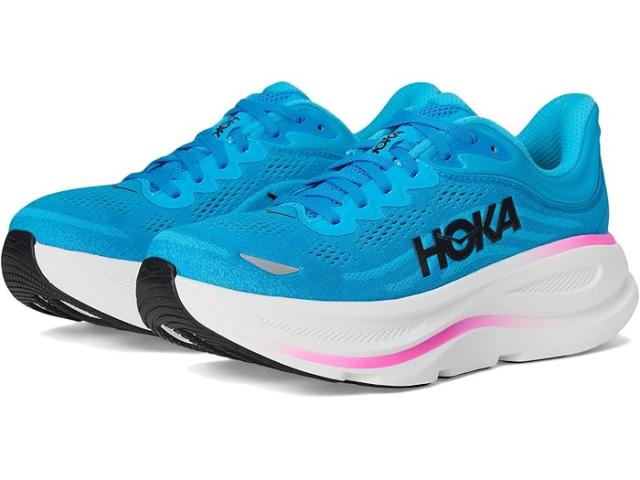 (取寄) ホカオネオネ レディース ボンダイ 9 Hoka women Bondi 9 Skyward Blue/Neon Fuchsia