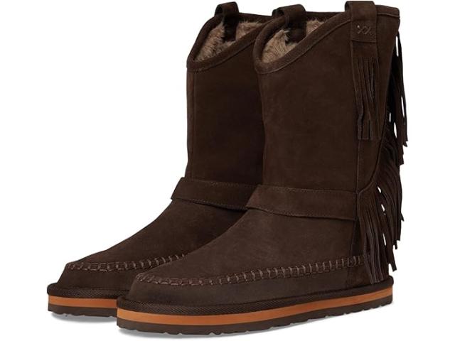 (取寄) フリーピープル レディース フェイ フリンジ プル オン ブーツ Free People women Faye Fringe Pull On Boots Chocolate Suede