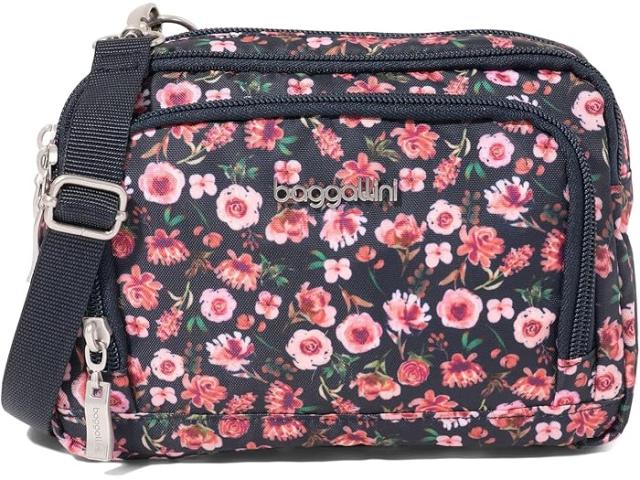 (取寄) バッガリーニ レディース トライフェクタ Rfid ウォレット クロスボディ Baggallini women Trifecta Rfid Wallet Crossbody Autumn Peony