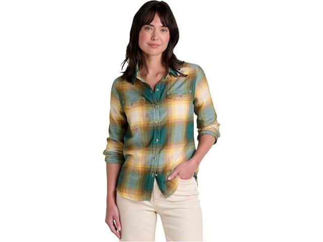 (取寄) トードアンドコー レディース リ-フォーム フランネル ロング スリーブ シャツ Toad&Co women Re-Form Flannel Long Sleeve Shirt Atlantic Ombre