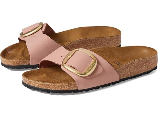(取寄) ビルケンシュトック レディース マドリッド ビッグ バックル - ヌバック レザー Birkenstock women Madrid Big Buckle - Nubuck Leather Old Rose Nubuck 1