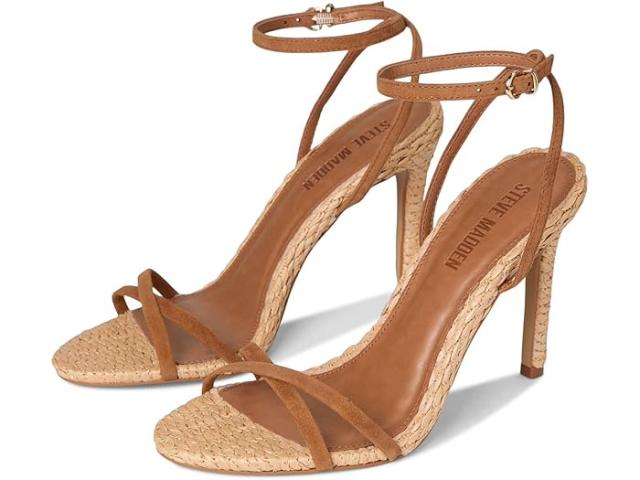 (取寄) スティーブマデン レディース  Steve Madden women Jypsey Chesnut Suede Raffia