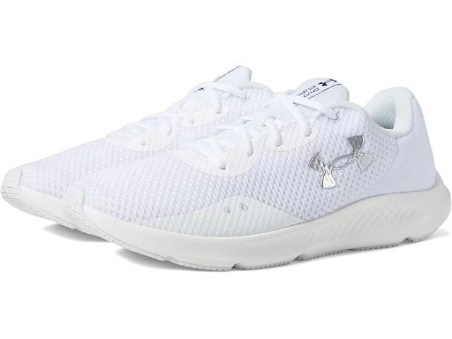 (取寄) アンダーアーマー メンズ チャージド パシュート 3 Under Armour men Charged Pursuit 3 White/White/llic Silver