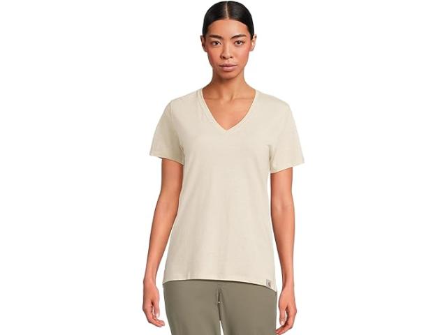 (取寄) カーハート レディース テンセル ファイバー シリーズ リラックスド-フィット フィット ショートスリーブ Vネック T-シャツ Carhartt women TENCEL  Fiber Series Relaxed Fit Short-Sleeve Vneck T-Shirt Oat Milk Heather