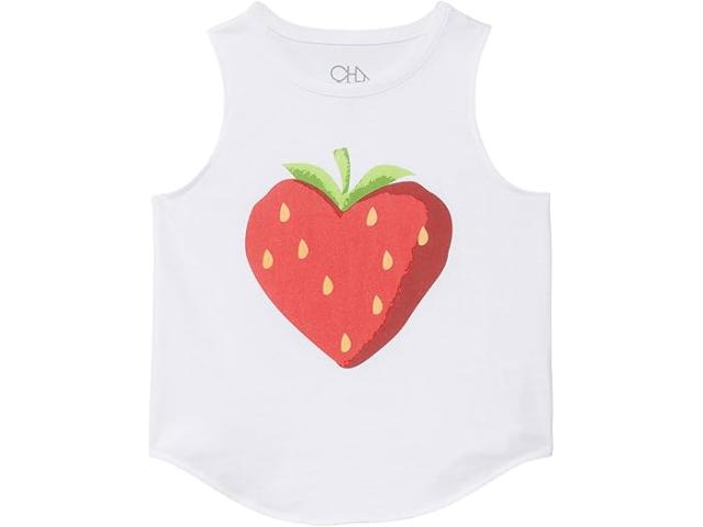 (取寄) チェイサー キッズ ガールズ ストロベリー ハート タンク トップ (リトル キッズ/ビッグ キッズ) Chaser Kids girls Chaser Kids Strawberry Heart Tank Top (Little Kids/Big Kids) Whiteの通販は 8,618円