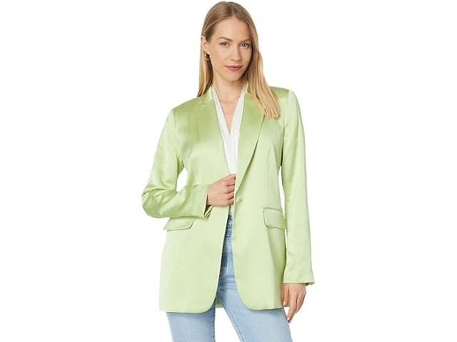 (取寄) ヴィンスカムート レディース シングル-ブレステッド ブレーザー ウィズ フラップ ポケッツ Vince Camuto women Single-Breasted Blazer with Flap Pockets Lilly Greenの通販は