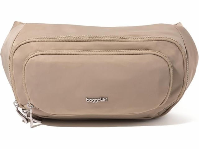 (取寄) バッガリーニ レディース オン ザ ゴー ラージ ベルト バッグ ウェスト パック Baggallini women Baggallini On The Go Large Belt Bag Waist Pack Taupe Twillの通販はボディバッグ