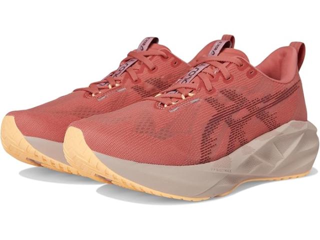 (取寄) アシックス レディース ノヴァブラスト 5 ASICS women Novablast 5 Dark Pink Clay/Rubble Red