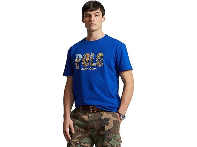 (取寄) ラルフローレン メンズ クラシック フィット ロゴ ジャージ T-シャツ Polo Ralph Lauren men Polo Ralph Lauren Classic Fit Logo Jersey T-Shirt Sapphire Starの通販は