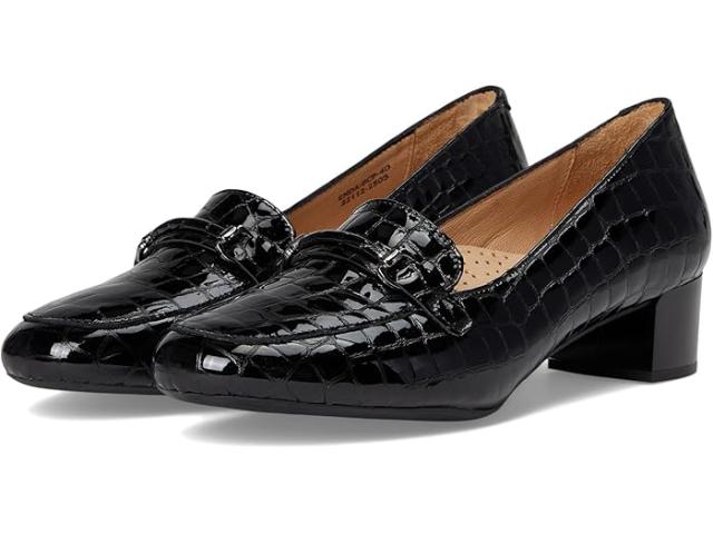 (取寄) スプリング ステップ レディース エンダ Spring Step women Enda Black Croco Patent