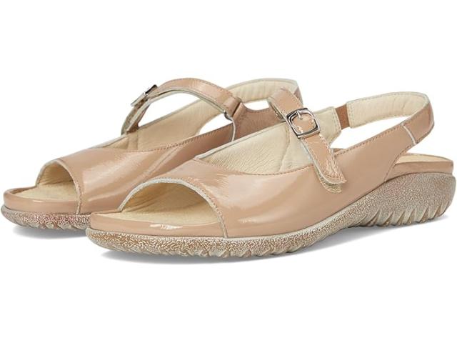 (取寄) ナオト レディース  Naot women Toka Camel Crinkle Patent Leather