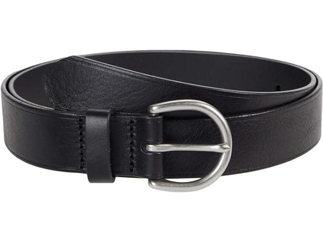 (取寄) メイドウェル レディース ミディアム パーフェクト レザー ベルト Madewell women Madewell Medium Perfect Leather Belt True Black/Silver