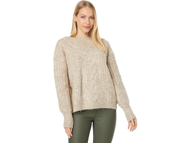 (取寄) ハットレイ レディース ケーブル ニット プルオーバー Hatley women Cable Knit Pullover Oatmeal Melange