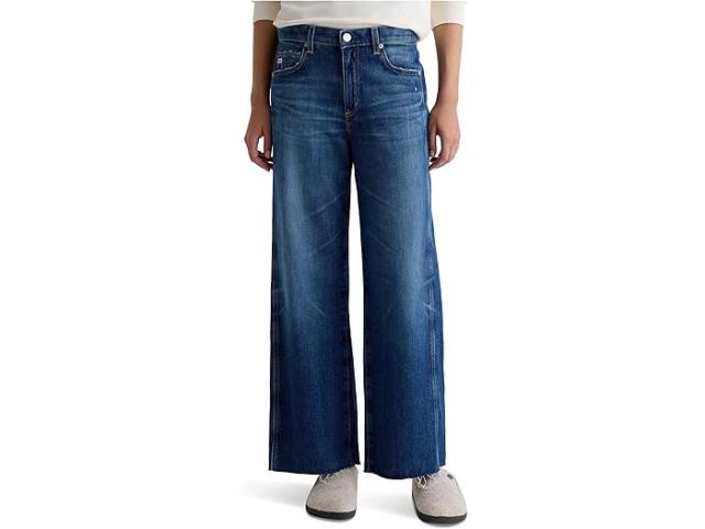 (取寄) AGジーンズ レディース サイゲ ミッド ライズ ワイド レッグ クロップ AG Jeans women Saige Mid Rise Wide Leg Crop Watermist