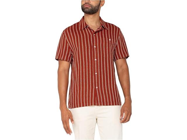 (取寄) リバプールロサンゼルス メンズ ショート スリーブ ボタン アップ シャツ Liverpool Los Angeles men Short Sleeve Button Up Shirt Saffron