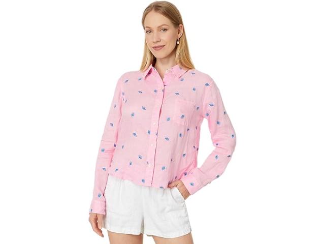 (取寄) リリー ピュリッツァー レディース コラリン ボタンダウン Lilly Pulitzer women Lilly Pulitzer Coralynn Button-Down Conch Shell Pink Gone Shellin Embroideryの通販は