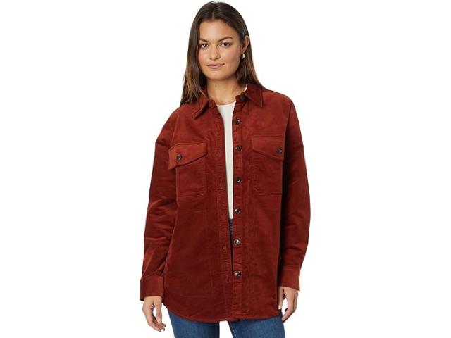 (取寄) メイドウェル レディース コーデュロイ ツイル オーバーサイズ シャツ-ジャケット Madewell women Madewell Corduroy Twill Oversized Shirt-Jacket Stained Mahoganyの通販は