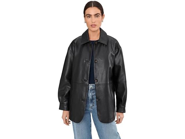 (取寄) リーバイス レディース フォー レザー ブレーザー Levi's women Faux Leather Blazer Black/Blk