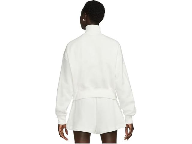 (取寄) ナイキ レディース スポーツウェア フェニックス フリース 1/4-ジップ クロップド スウェットシャツ Nike women Sportswear Phoenix Fleece 1/4-zip Cropped Sweatshirt Sail/Black