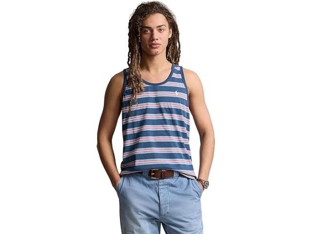 (取寄) ラルフローレン メンズ ストライプド ジャージ タンク Polo Ralph Lauren men Polo Ralph Lauren Striped Jersey Tank Clancy Blue Multiの通販は 18,660円