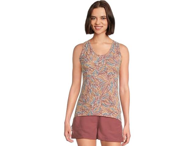 (取寄) ロイヤルロビンズ レディース フェザーウェイト タンク  Robbins women Featherweight Tank Wild Rhubarb Presidio Print