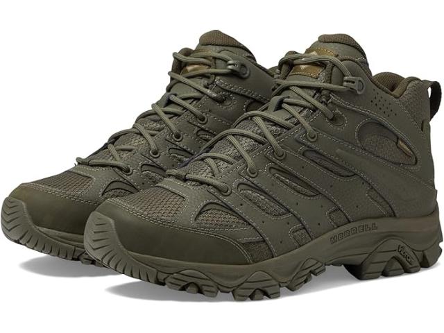 (取寄) メレル ワーク メンズ モアブ 3 ミッド タクティカル Wp Merrell Work men Moab 3 Mid Tactical Wp Dark Oliveの通販は