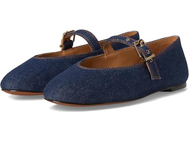 (取寄) メイドウェル レディース ヘラ グロメット メアリー ジーン フラッツ Madewell women Hera Grommet Mary Jane Flat Dark Denim Multi