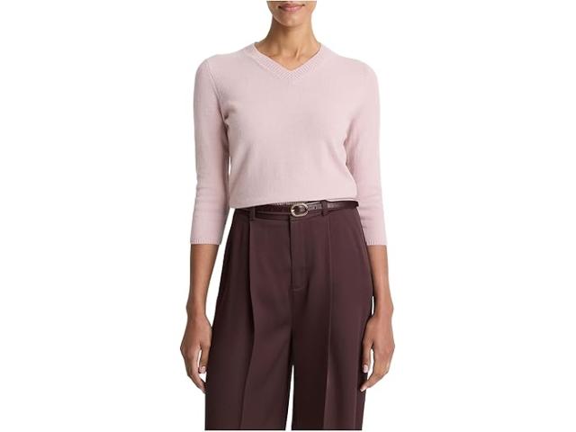 (取寄) ヴィンス レディース 3/4 スリーブ V-ネック セーター Vince women 3/4 Sleeve V-neck Sweater Dark Baletto