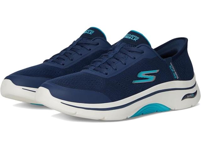 (取寄) スケッチャーズ パフォーマンス レディース ゴー ウォーク アーチ フィット 2.0 バレンシア ハンズ フリー スリップ-インス SKECHERS Performance women SKECHERS Performance Go Walk Arch Fit 2.0 Valencia Hands Free Slip-Ins Navy/Aqua