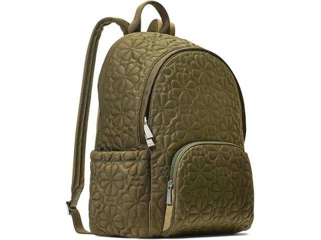 (取寄) ケイトスペード レディース ティリー キルテッド ファブリック ラージ バックパック Kate Spade New York women Tilly Quilted Fabric Large Backpack Oolong Green