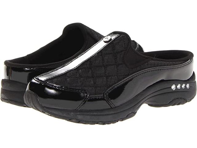 (取寄) イージースピリット レディース トラベルタイム Easy Spirit women  Traveltime Black Patent Leather/Silver