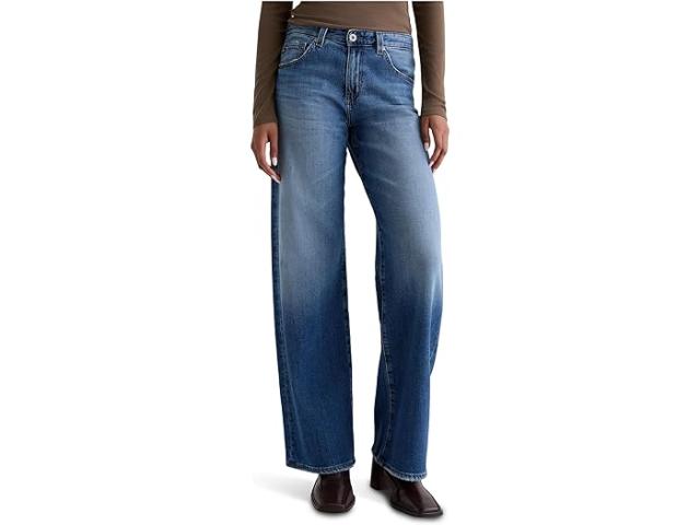 (取寄) AGジーンズ レディース アドリア ロウ ライズ バギィ ワイド レッグ イン ヘッドライン AG Jeans women Adria Low Rise Baggy Wide Leg In Headline Headline