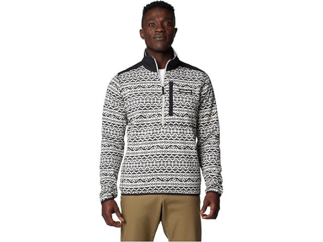 (取寄) コロンビア メンズ セーター ウェザー プリンテッド ハーフ ジップ リ Columbia men Sweater Weather Printed Half Zip II Dark Stone Madras Tonal