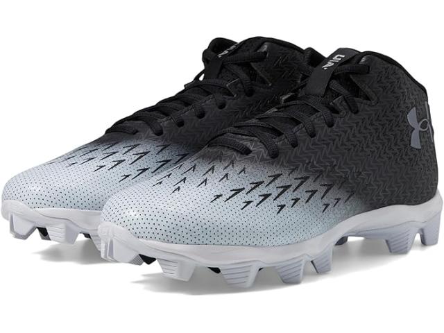 (取寄) アンダーアーマー メンズ スポットライト フラン RM 4.0 フットボール クリーツ Under Armour men Spotlight Fran RM 4.0 Football Cleats Black/White/llic Gunl