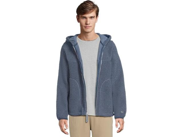 (取寄) アグ メンズ フル ジップ ブーディ UGG men Uggbraid Full Zip Hoodie Dark Wave