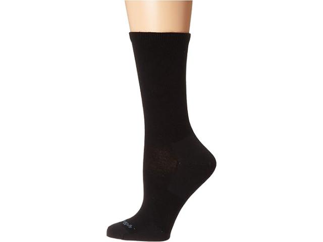 (取寄) ダーンタフバーモント レディース ソリッド ベーシック クルー ライト Darn Tough Vermont women Solid Basic Crew Light Black