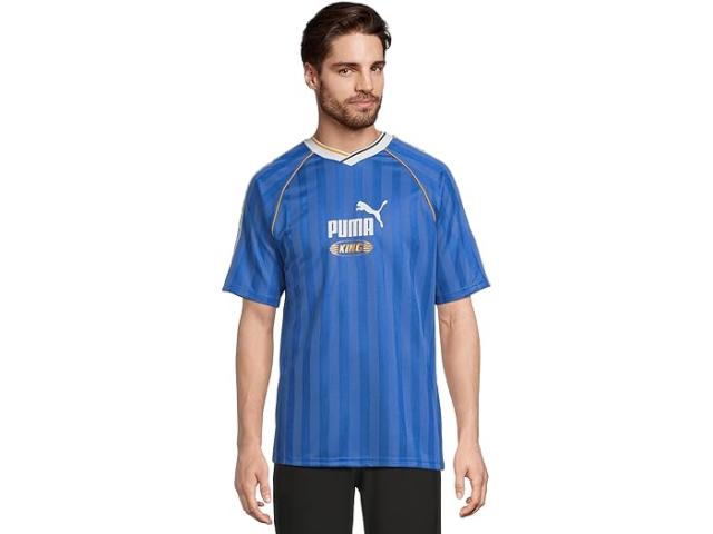 (取寄) プーマ メンズ キング リラックスド-フィット サッカー ジャージ PUMA men King Relaxed Soccer Jersey Mountain Blue
