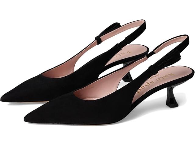 (取寄) ケイトスペード レディース ライリー スリングバック キトン ヒール Kate Spade New York women Riley Slingback Kitten Heel Black