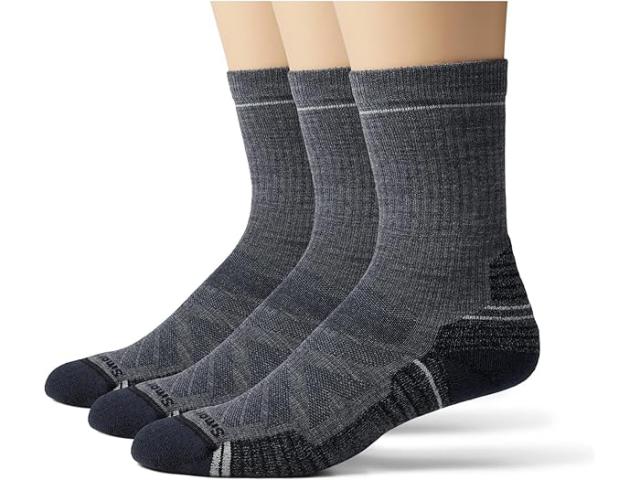 (取寄) スマートウール メンズ ハイク ライト クッション クルー ソックス 3-パック Smartwool men Smartwool Hike Light Cushion Crew Socks 3-Pack Medium Gray