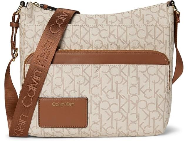 (取寄) カルバンクライン レディース ローレライ メッセンジャー   women Lorelai Messenger Vanilla/Khaki/Caramel