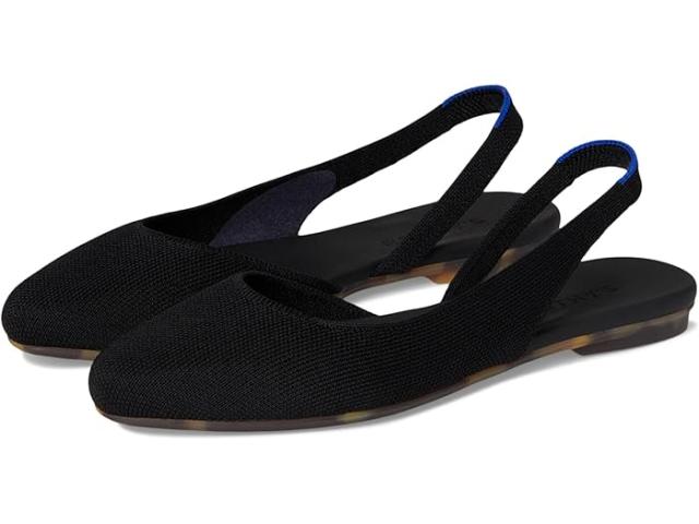 (取寄) レディース ザ アーモンド スリングバック Rothy's women The Almond Slingback Black