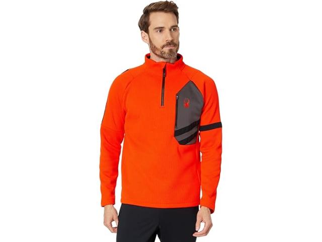 (取寄) スパイダー メンズ ヴェンゲン バンディット 1/2 ジップ Spyder men Wengen Bandit 1/2 Zip Twisted Orange