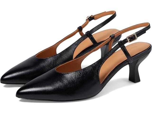 (取寄) メイドウェル レディース ザ デビー スリングバック ポンプ イン レザー Madewell women Madewell The Debbie Slingback Pump In Leather True Blackの通販は 41,380円